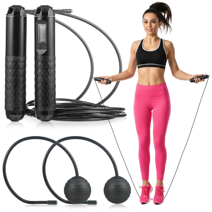 Skakanka z licznikiem i wyświetlaczem LCD Gymtek