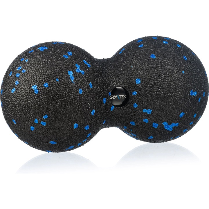 Minge de masaj set Gymtek Double EPP Lacrosse, 8x16cm, foarte tare