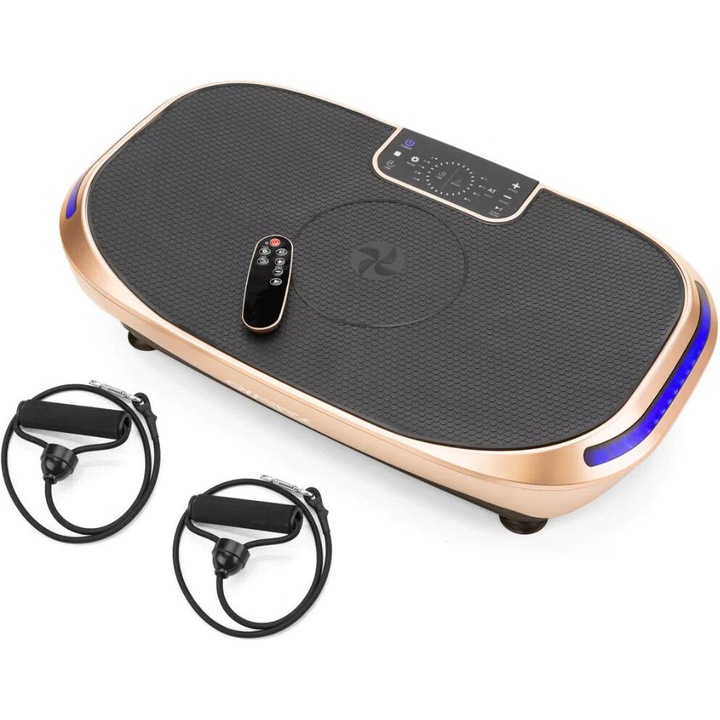 Platforma de vibratii Gymtek XP900 4D, 12 niveluri de viteza, 4 programe de antrenament, 80x45x19,5cm, 180kg