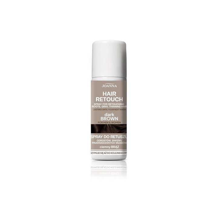Hair touch-up spray, Joanna, 75 ml, sötétbarna