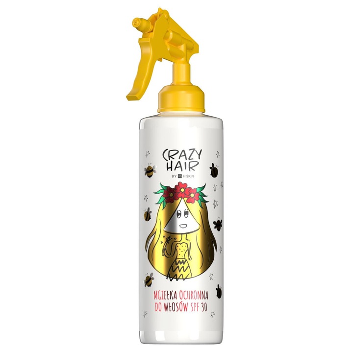 Spray de par Hiskin cu protectie SPF30, 100 ml, cu miere, hidratant, adauga stralucire