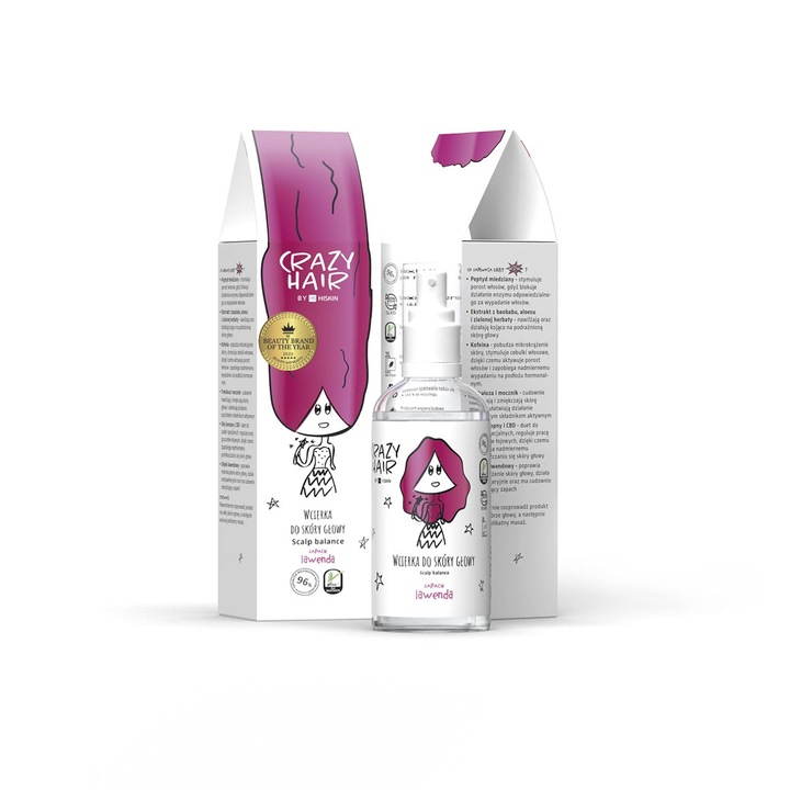 Hiskin fejbőr ápoló, levendula, 100 ml