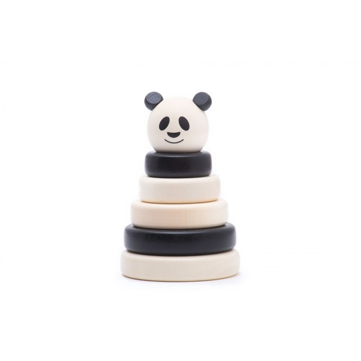 Piramida Panda, Bajo, set cu 4 discuri si bila, 1 an