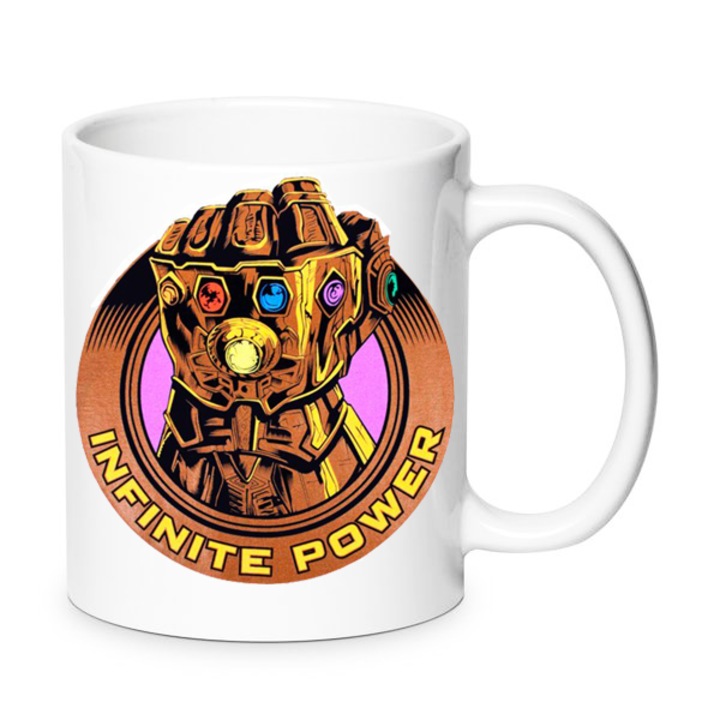 Cana ceramica Thanos, 330ml, puterea infinitului