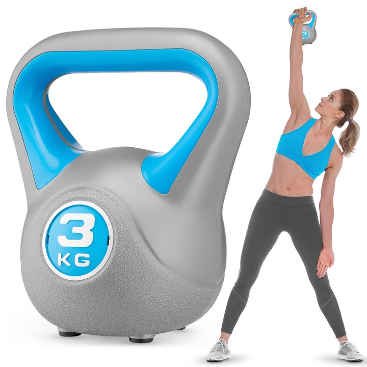 Haltera 3kg, ergonomic, PCV, set