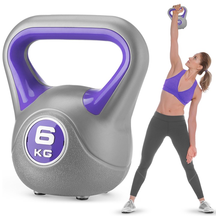 Haltera, set 6kg, Gymtek, ergonomic, PCV