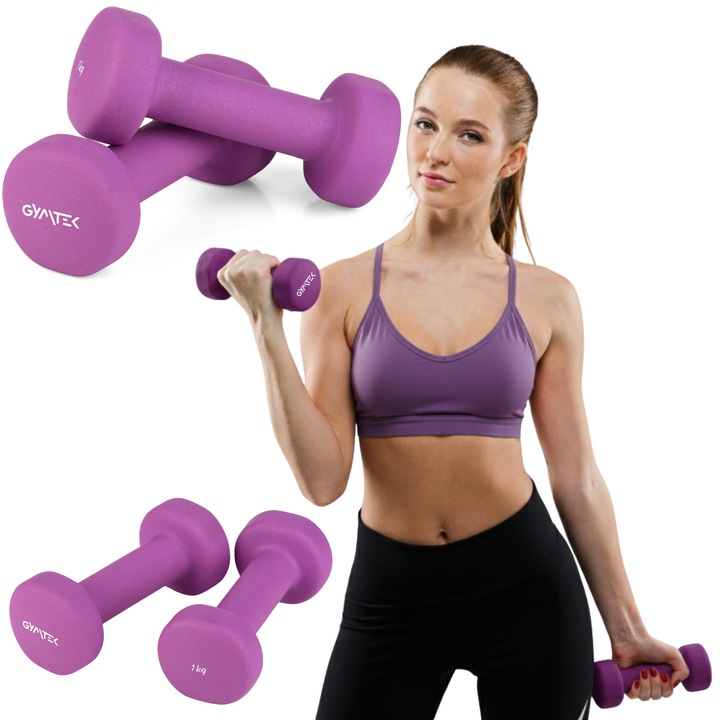 Haltere din neopren 2x1kg Queenfit