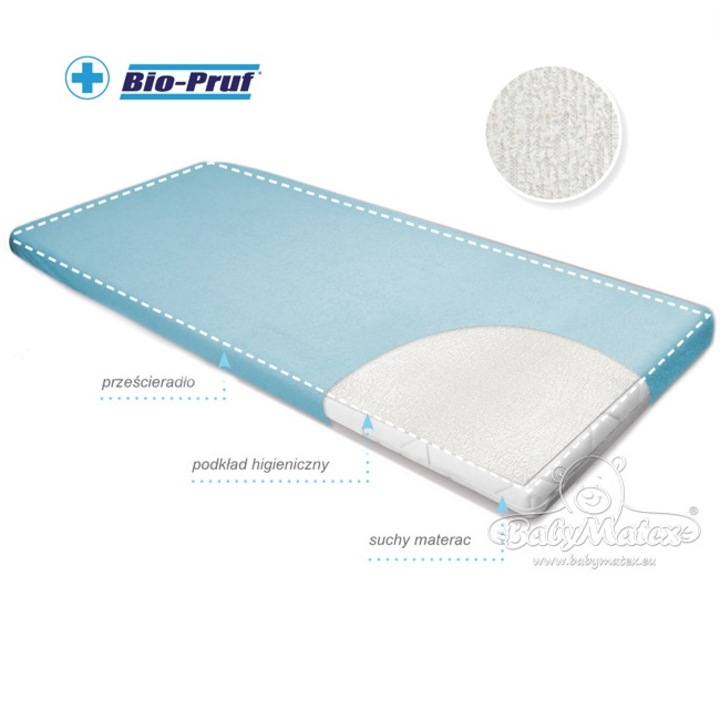 BabyMatex - set protectie impermeabila pentru saltea 70x140, 82% bumbac, 18% poliester, multicolor