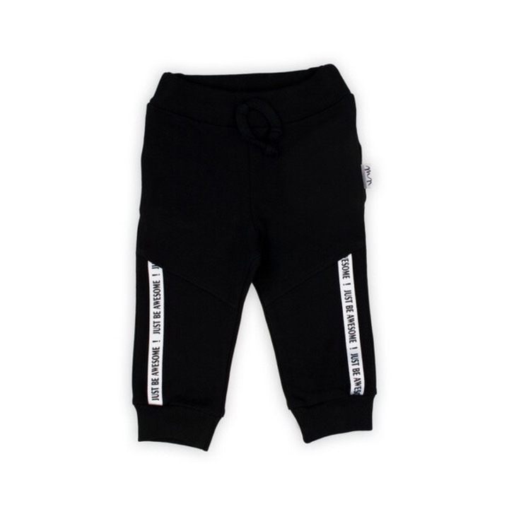 Gyermek nadrág, NICOL, ALEX tréningruha, fekete színű, pamut