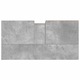 Dulap de baie vidaXL, gri beton, 65x33x60 cm, lemn prelucrat, 15.3 Kg