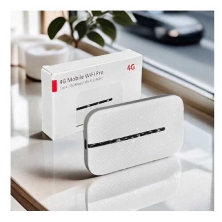 Router Wireless MFI M8, 150Mbps, Alb, 98x59x15mm, baterie 2100 mAh