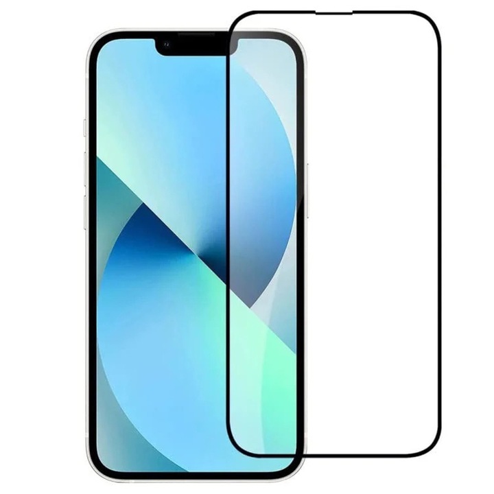Folie Sticla pentru iPhone 16e, Full Glue, Ultra HD, Protectie Profesionala Ecran, 5D, Anti Zgarieturi, Anti Socuri, Margini Negre