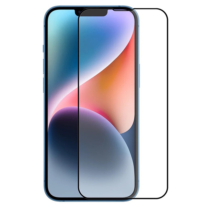iPhone 16e-vel kompatibilis üvegfólia, katonai keménységvédelem, HD tisztaság, azonnali alkalmazás, teljes borítás, karcolásgátló, törésgátló, ujjlenyomat gátló, fekete