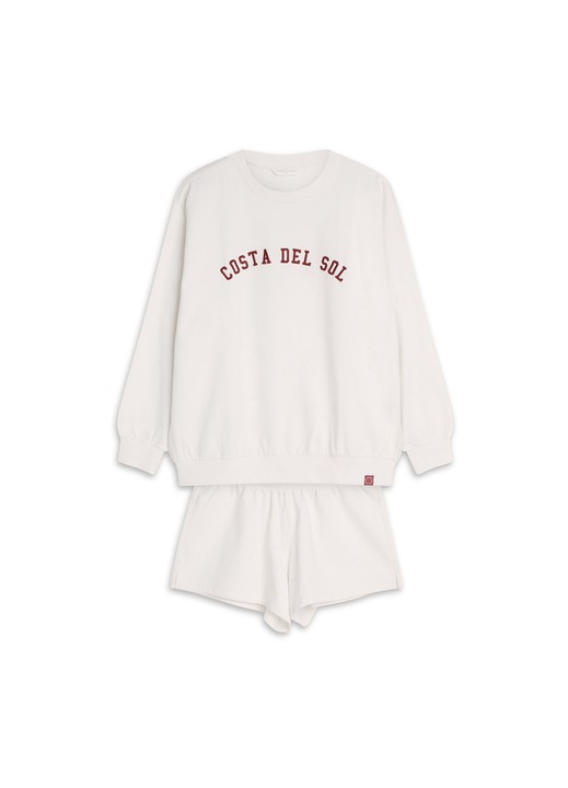 Costume si compleuri dama Nimes Hederson alb crem, Alb