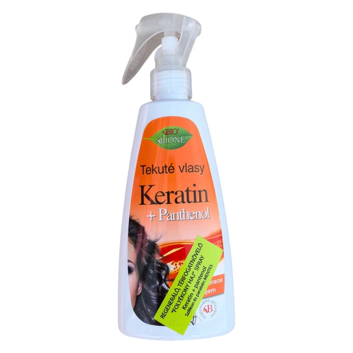Spray regenerant de par pentru volum cu keratina si pantenol Bione 260ml