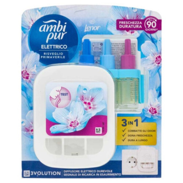 Електрически дозатор с пълнител Ambi Pur 3Volution Risveglio Primaverile, 20 ml