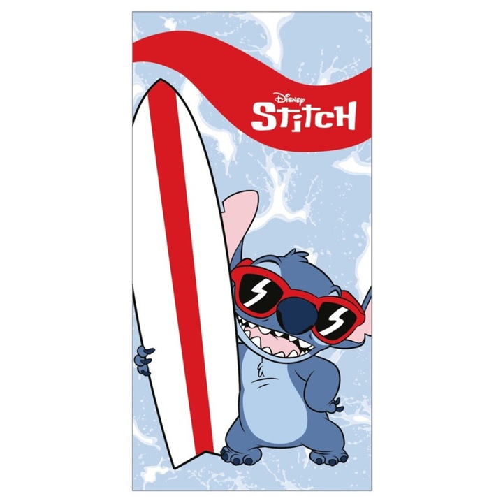 Хавлия за баня Disney Lilo and Stitch, The Star Dog Surf, хавлия за плаж 70x140cm (Fast Dry)