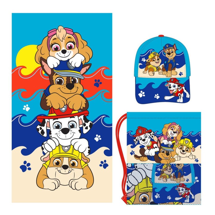 Хавлия Paw Patrol, чанта за фитнес, комплект бейзболна шапка