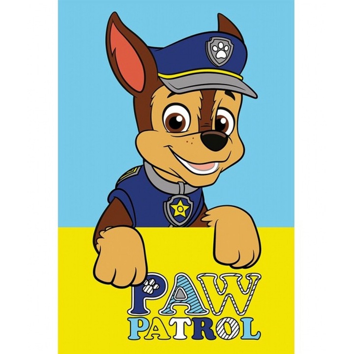 Paw Patrol Chase кърпа за ръце, кърпа за лице, кърпа 30x50 см