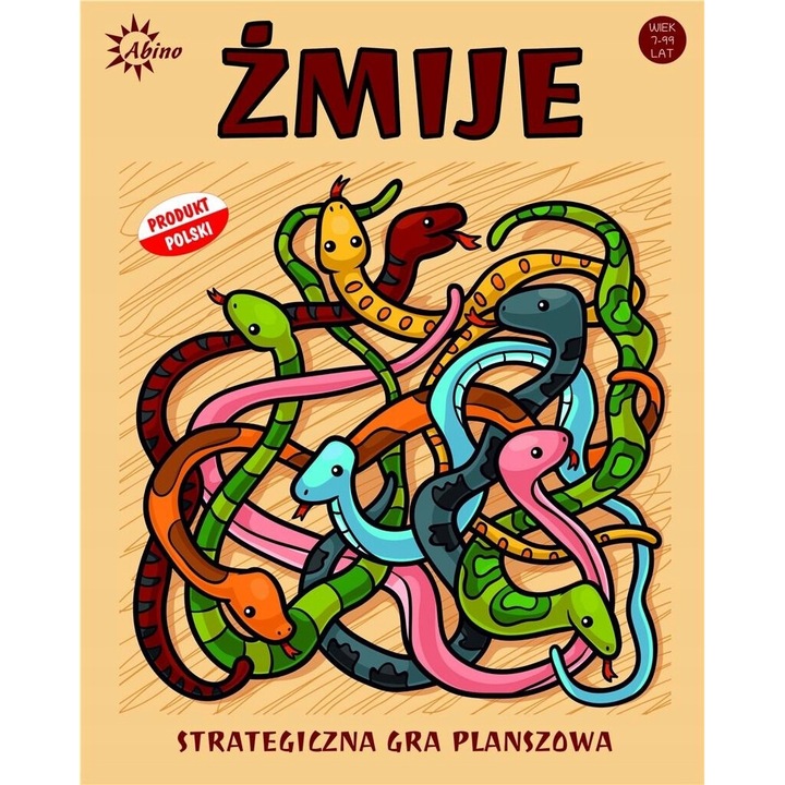 Joc de societate Abino Snake Town, 20x25cm, pentru 2-4 jucatori