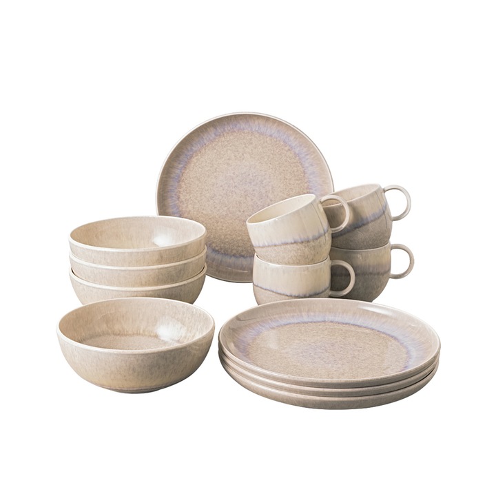 Set vesela 12 piese colectie Perlemor Sand, Villeroy&Boch - 44311
