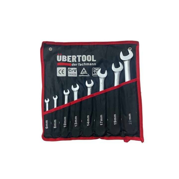 ÜBERTOOL - Set de 8 chei combinate