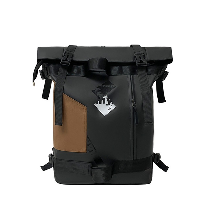 Rucsac Dollcini Premium pentru scoala, rezistent la apa, pentru laptop, de capacitate mare - Durabil, rezistent la zgarieturi, potrivit pentru studenti si calatorii, maro