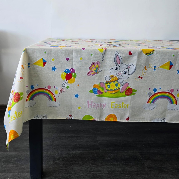 Fata de masa Kotonia Home Decor Paste,70% bumbac, 30% poliester, crem, 03, 150x180 cm