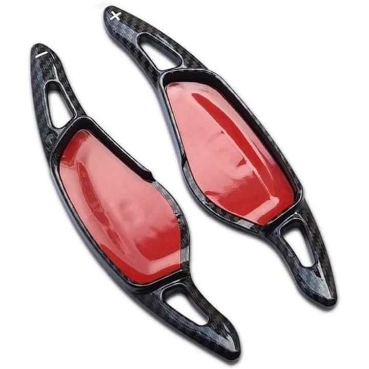 Set Extensii Padele Volan Schimbator Viteze, Compatibile cu BMW 3 Seria G20, 5 Seria G30, 6 Seria G32, 7 Seria G11, 8 Seria G14, X3 G01, X4 G02, X5 G05, X6 G06, X7 G07, M5 F90, 2017-2025 – Aspect Carbon Negru