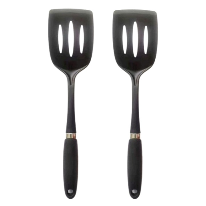 Set 2 palete de bucatarie, Pvc, Negru