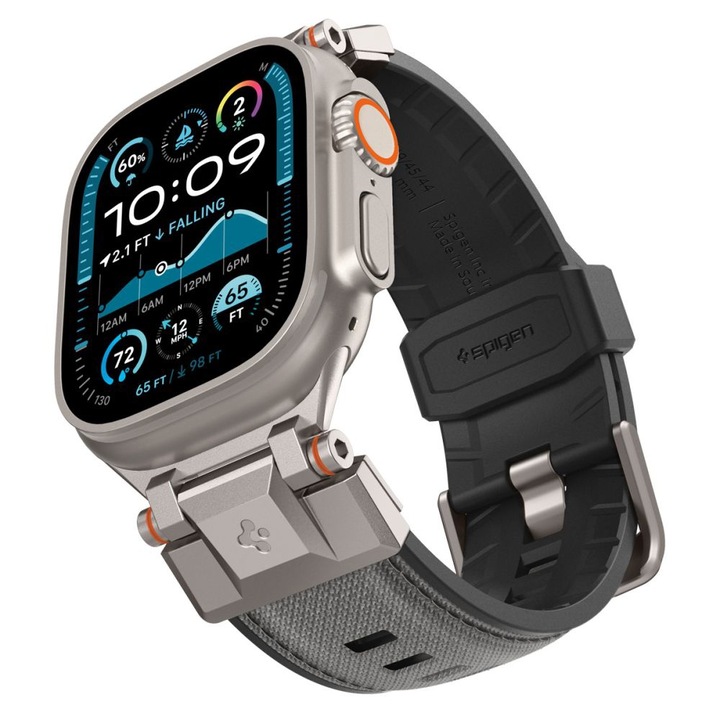 Каишка за Apple Watch 1/2/3/4/5/6/7/8/9/10/se/se 2/ultra/ultra 2 (42/44/45/46/49mm) - Spigen Durapro Armor - Grey