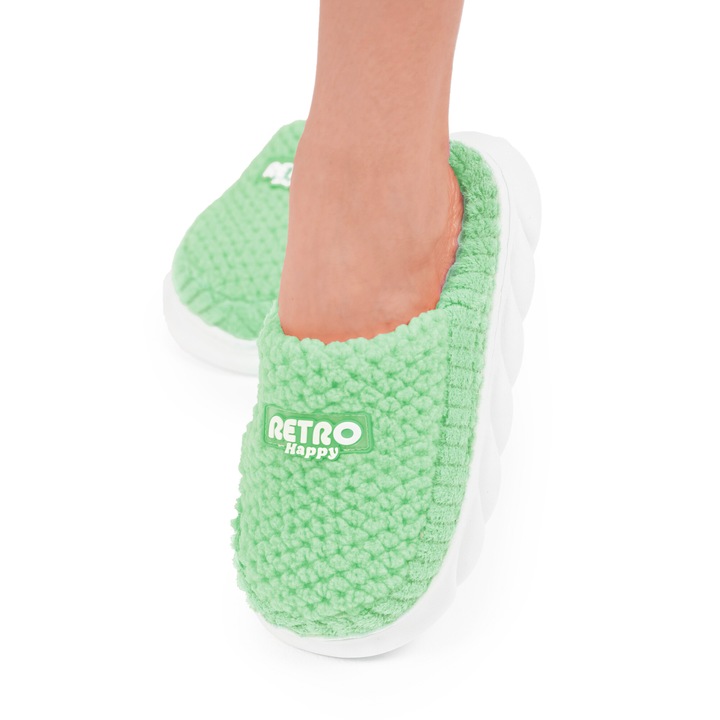 Papuci de casa dama verde Lidia 36-37
