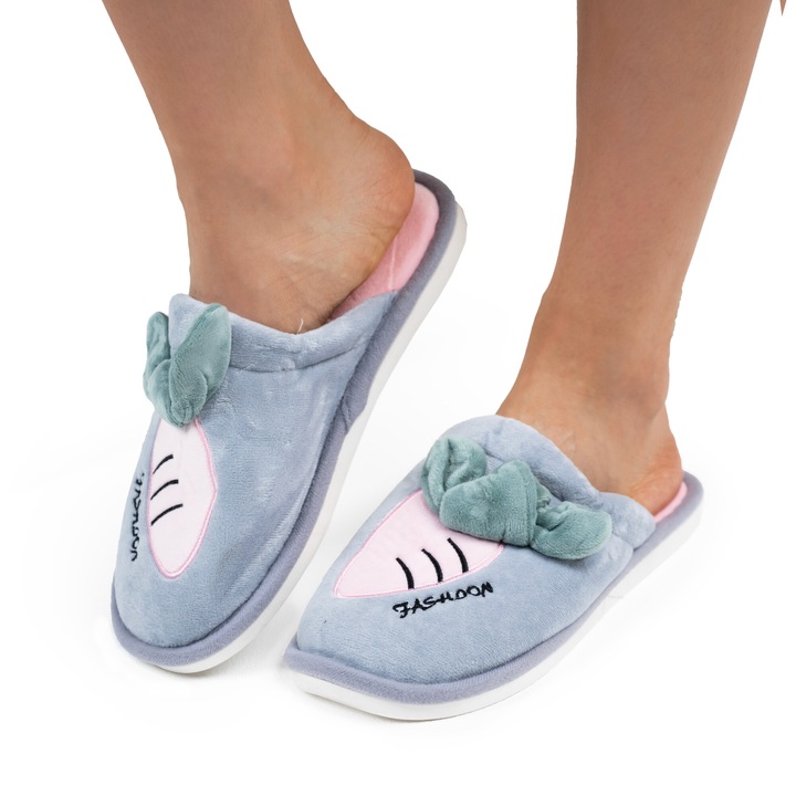 Дамски чехли, светлосини, Nadia, Светлосин, 36-37