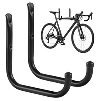 Set de 2 suporturi de perete Maclean, pentru anvelope, roti, scari, biciclete, otel, greutate max. 22 kg/ suport, MC-487