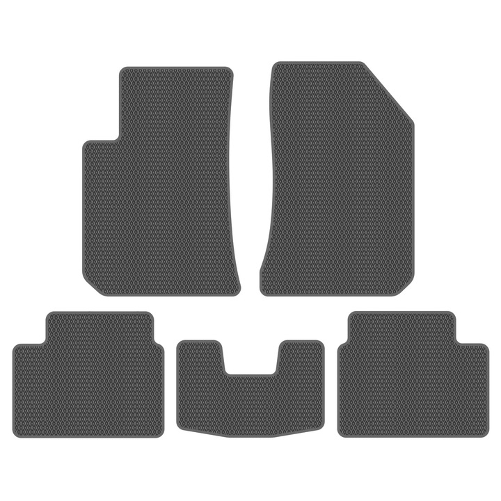 Комплект автомобилни стелки, посветени на BMW Rover 75 I (1998-2005) Седан всички сезони, идеално съвместими, 5 броя, Сиви
