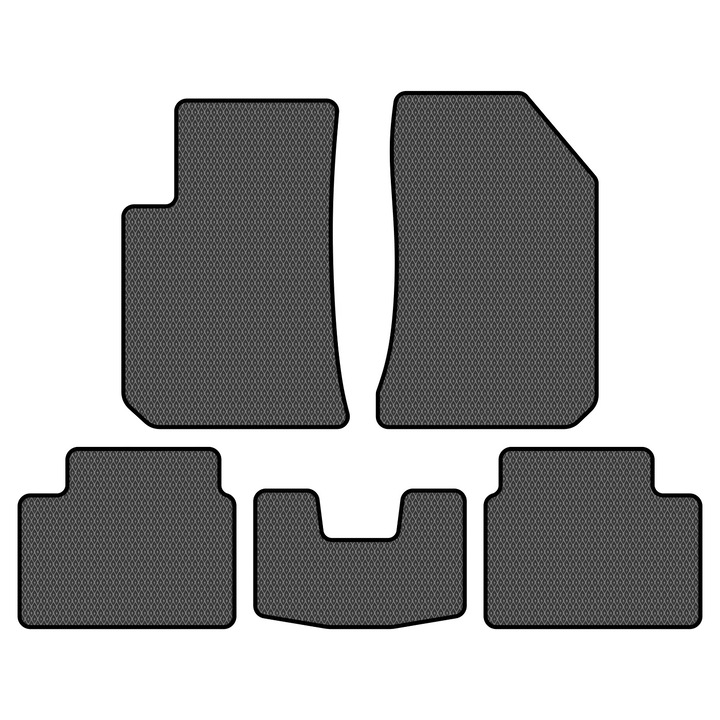 Комплект стелки за BMW Rover 75 I (1998-2005) Седан 5 части, черни/сиви