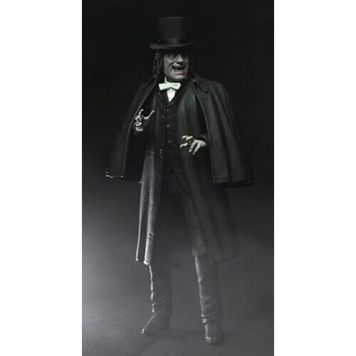 NECA Statuetta Professor Edward C. Burke – London After Midnight, 18 Cm, Con Teste E Accessori Intercambiabili
