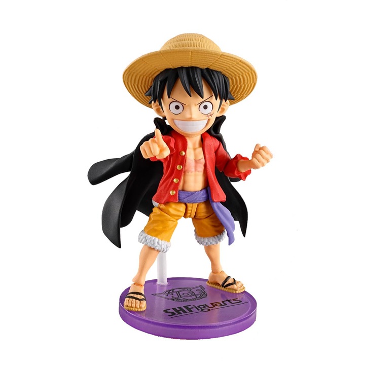 Figurina de colectie mondiala a Natiunilor Tamashii x S.H. Figuarts - MONKEY D. LUFFY
