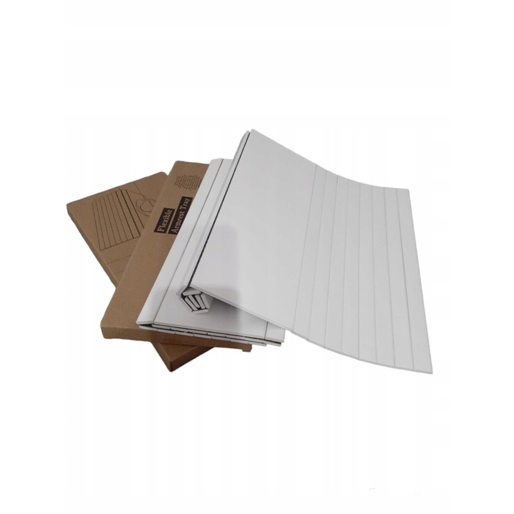 Tava cotiera, CARDSPLITTER, bambus, 2 bucati, 42x33x0,55cm, alb