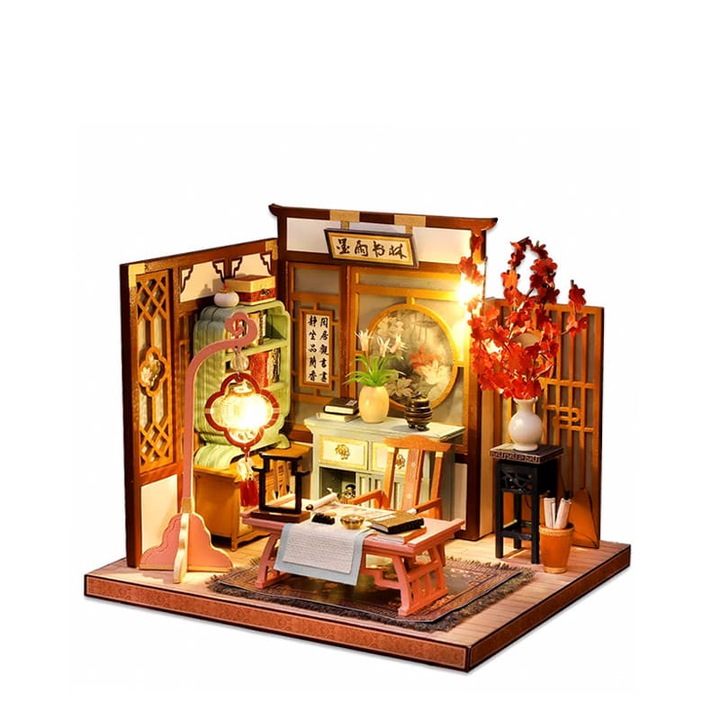 Къща Habarri, Направи си сам, Миниатюрна, Мистична калиграфия, 16x18x19.3cm, Многоцветна, 8+ години