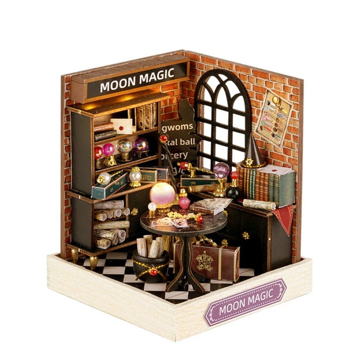 Habarri миниатюрна къща, Направи си сам, 9x9x11.5cm, многоцветна, за деца 7+