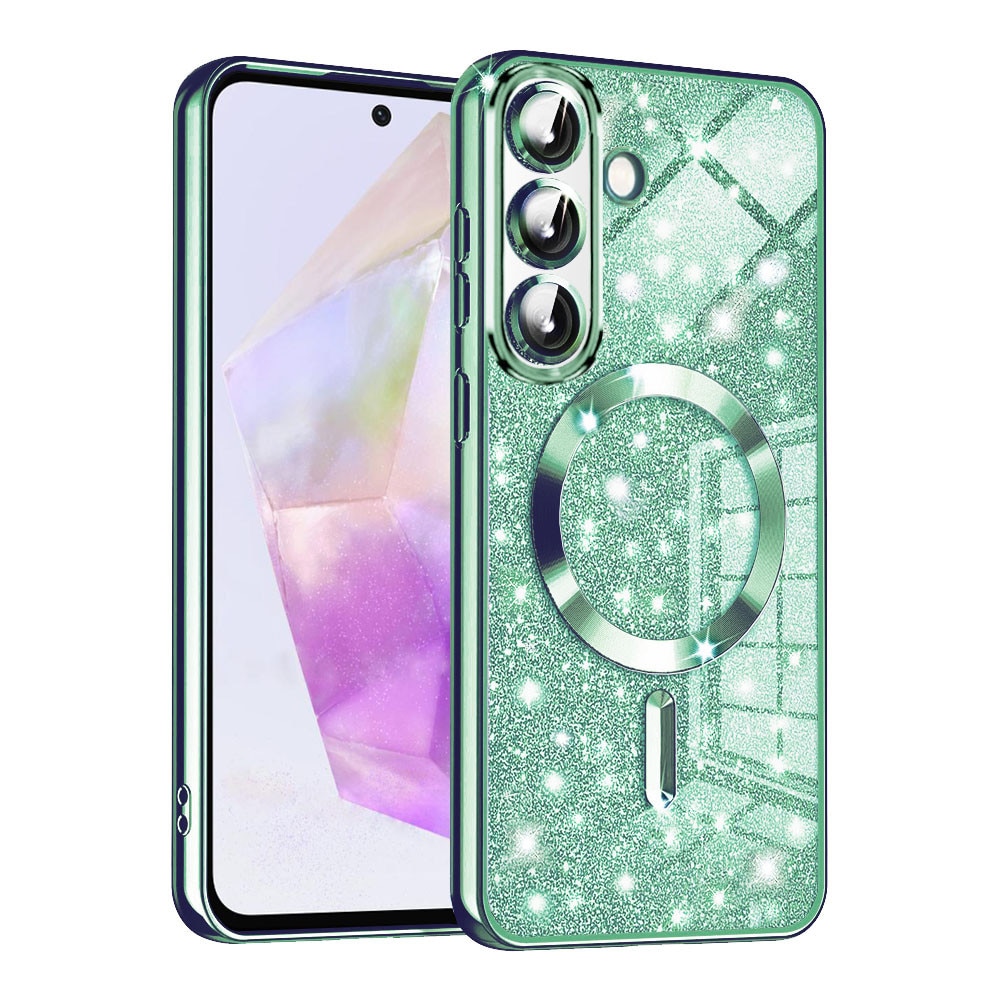 Husa pentru Samsung Galaxy A36 5G / A56 5G - Techsuit Luxury Glitter MagSafe - Light Green