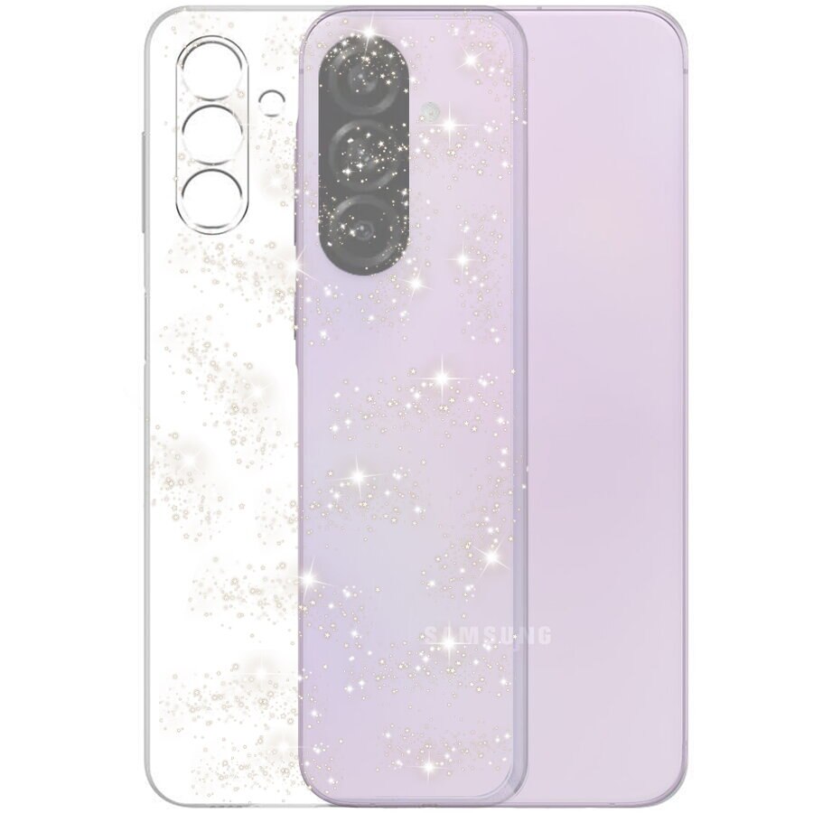 Husa pentru Samsung Galaxy A56 A566, Techsuit, SparkleSkin, Transparenta