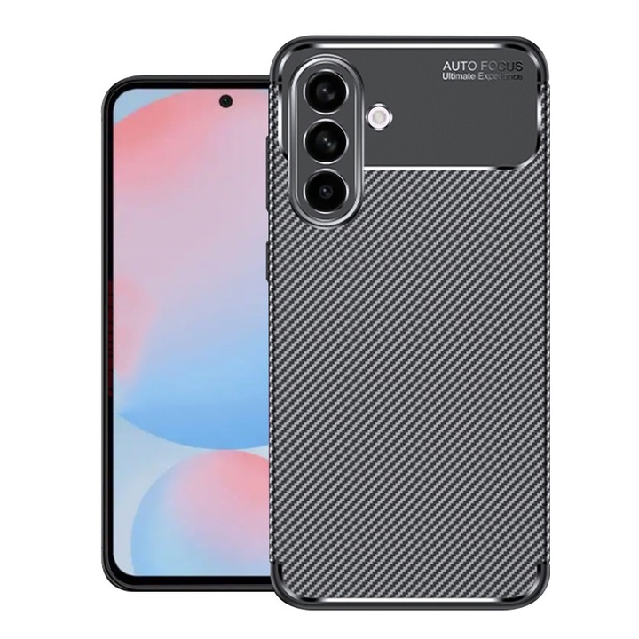 Husa pentru Samsung Galaxy A56 5G - Techsuit CarbonFiber - Black