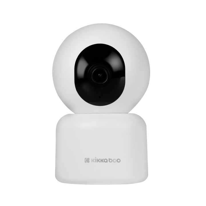 Бебефон Kikkaboo, Arlo, Wi-FI, Детектор за движение и проследяване, Аларма, Резолюция 2K, Нощно виждане, TF карта до 128 GB