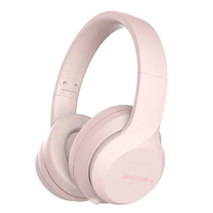 Безжични слушалки GoGEN HBTM 45P, bluetooth 5.3, звук, aux-in, живот на батерията до 31 часа, розови