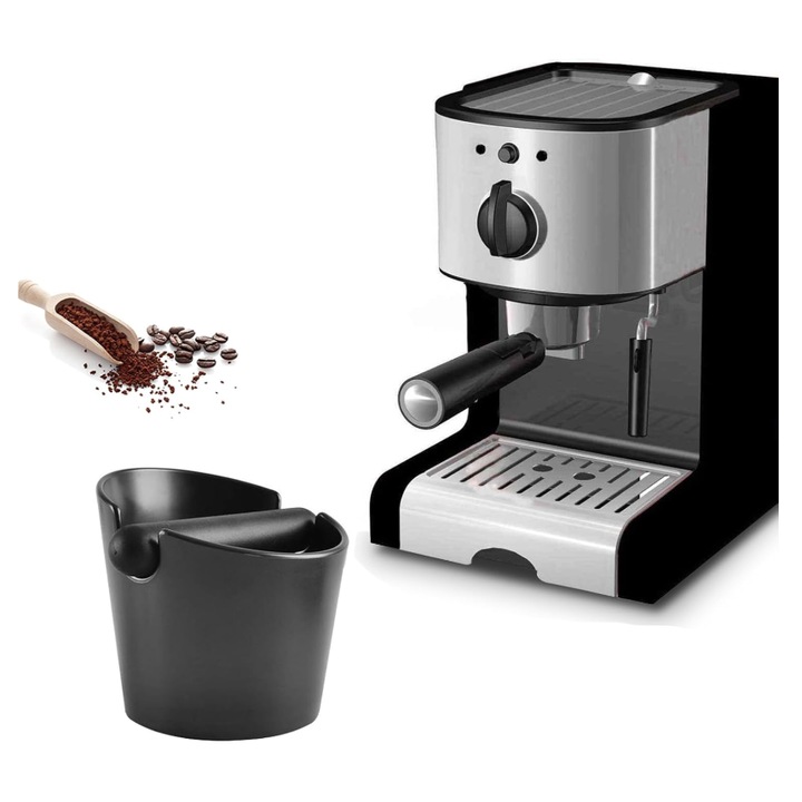 Контейнер за отпадъчно кафе HORECANO, Ø15xh15cm, Черен