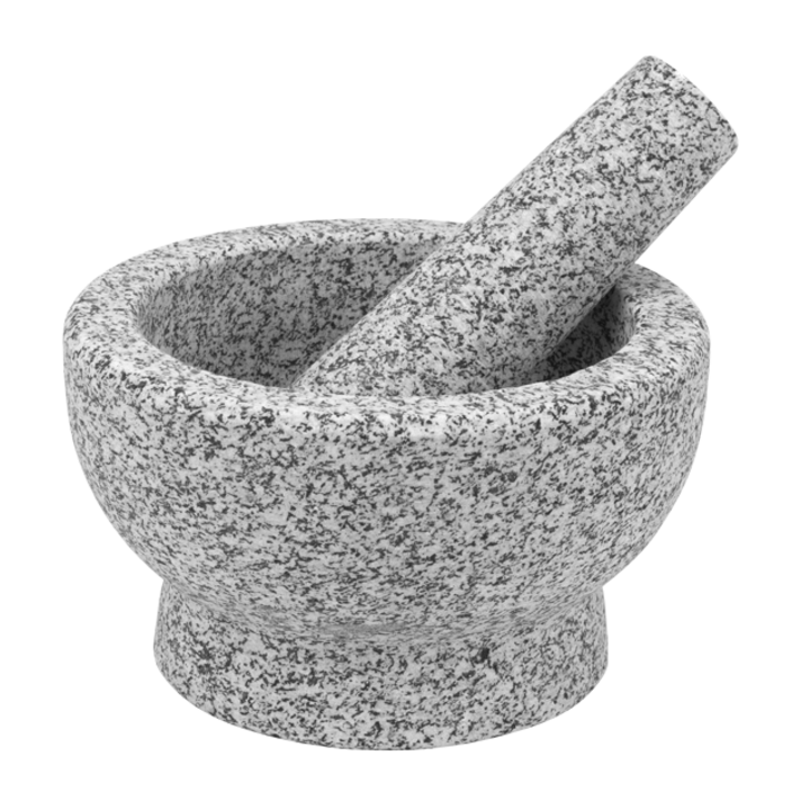 Mortar HORECANO, Piatra, O17xh10cm, Gri