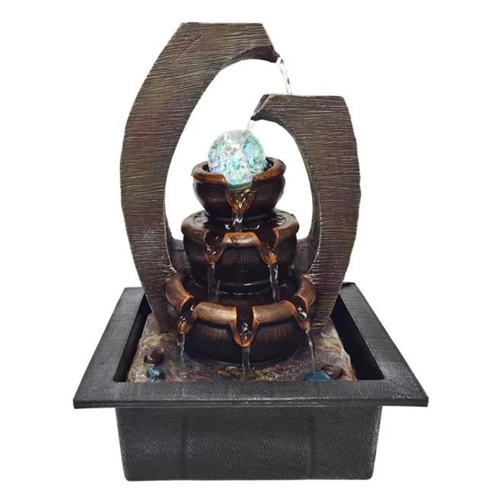 Настолен Фонтан, Welora, С Led И Прозрачна Сфера, За Вътрешна И Външна Употреба, 25x20x35 Cm, Бронзов Цвят