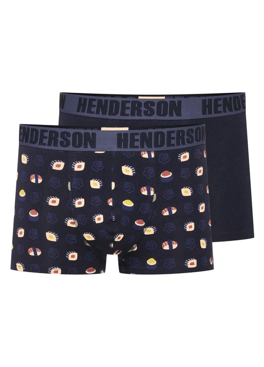 Boxeri Sushi Henderson set de 2 perechi albastru inchis, Multicolor